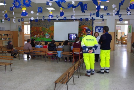 Corso di evacuazione Scuola Materna Acquarica Protezione Civile "LA FONTANA"